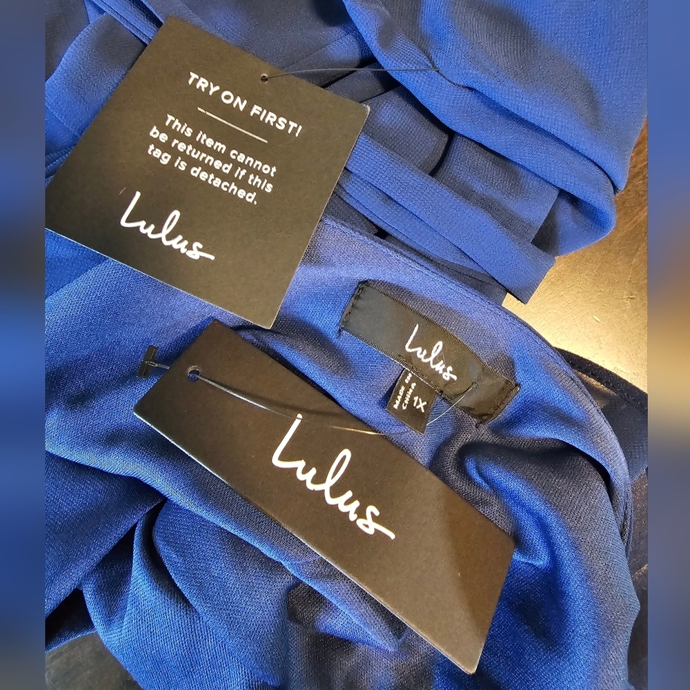 Lulus Ravishing Charm Dark Blue Ruffled Wrap High-Low Maxi Dress - Picture 13 of 14